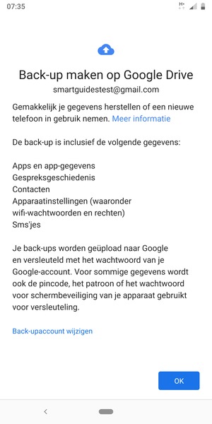 Selecteer OK