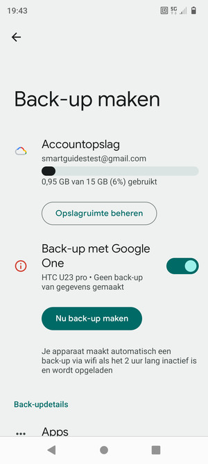 Selecteer Accountopslag