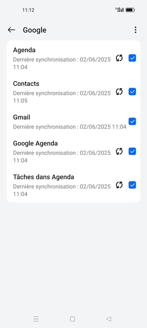 Sélectionnez le bouton du Menu