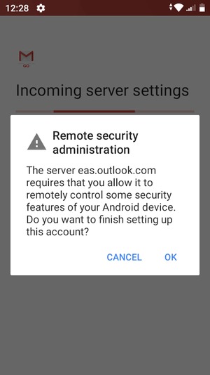 Select OK