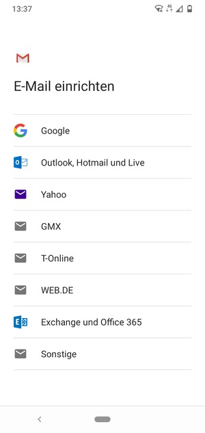 Wählen Sie Exchange und Office 365
