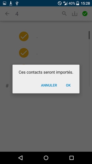 Sélectionnez OK