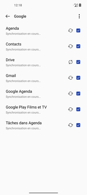 Vos informations seront synchronisées