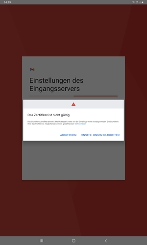 Wählen Sie EINSTELLUNGEN BEARBEITEN
