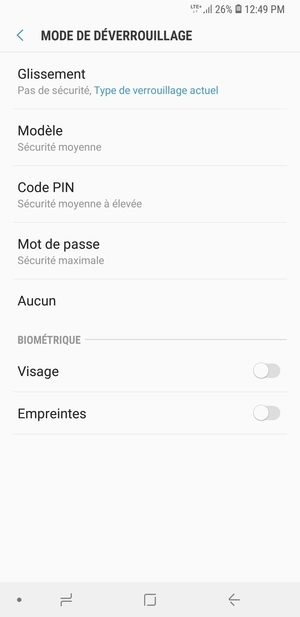 Sélectionnez Modèle