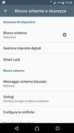 Il tuo telefono è ora protetto dal blocco schermo