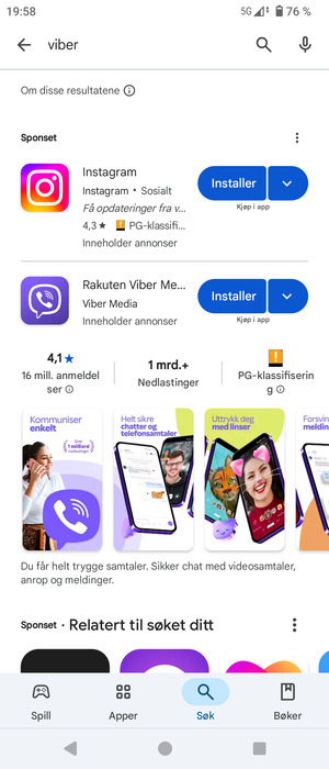 Velg app