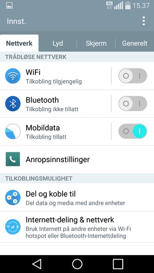 Velg Generelt