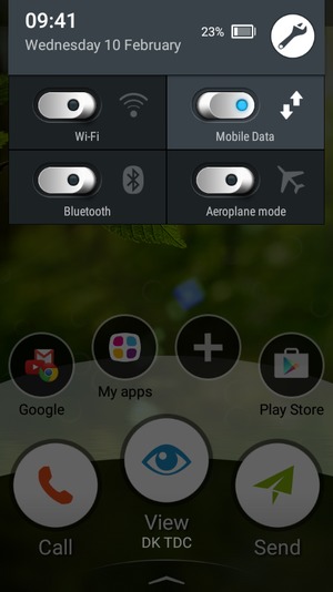 Select the Settings button