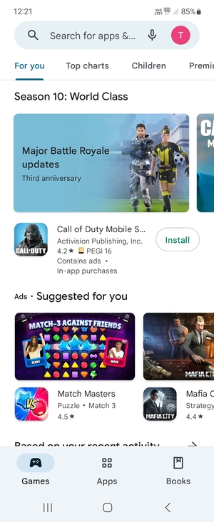 Select the Search bar
