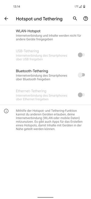 Wählen Sie WLAN-hotspot