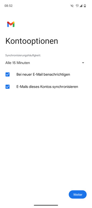 Wählen Sie Weiter