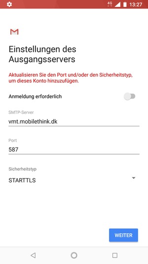 Wählen Sie Sicherheitstyp