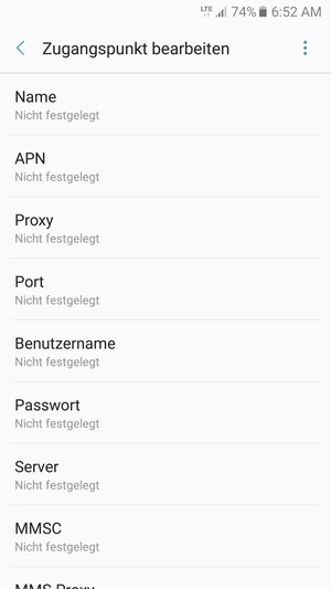 Geben Sie Internet-Informationen ein