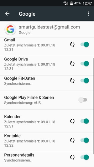 Ihre Daten werden synchronisiert