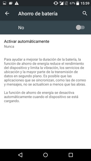 Active Ahorro de batería