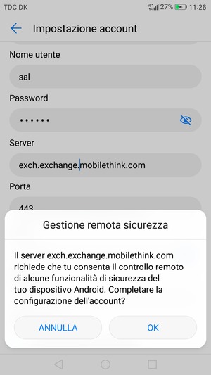 Seleziona OK