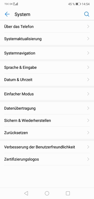 Wählen Sie Systemaktualisierung