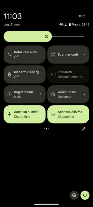 Seleziona Risparmio energetico