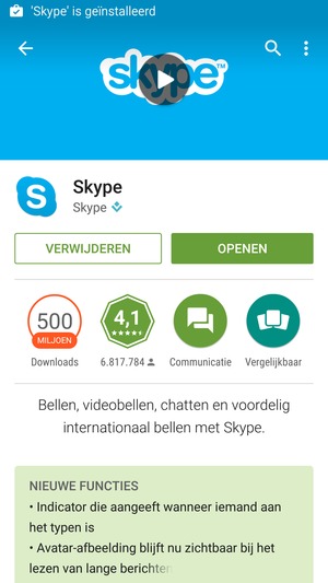 Selecteer OPENEN
