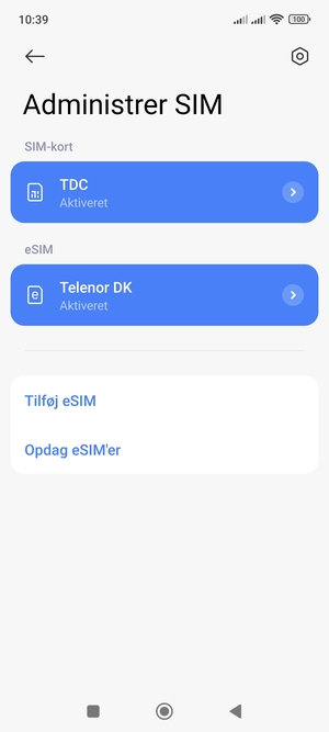 Dit eSIM er nu aktiveret