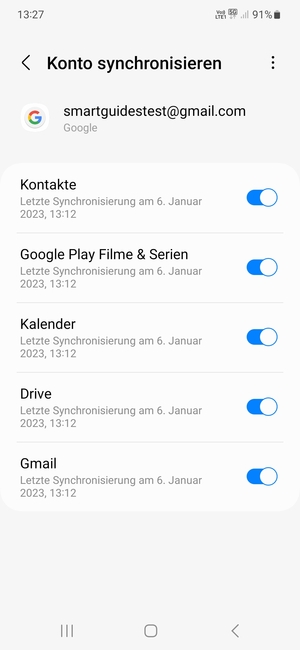 Wählen Sie die Menü-Taste