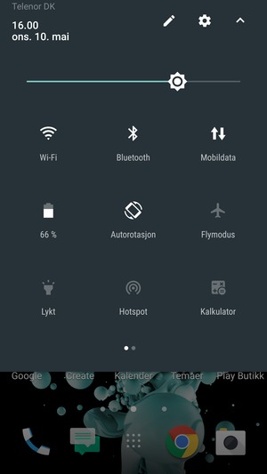 Slå av Wi-Fi og Bluetooth