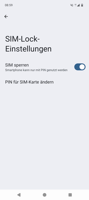 Wählen Sie PIN für SIM-Karte ändern