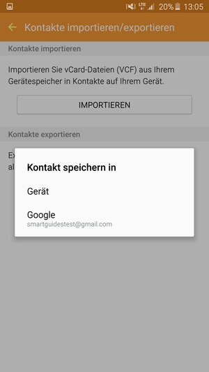 Wählen Sie Ihr Google Konto