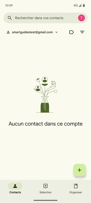 Sélectionnez Organiser