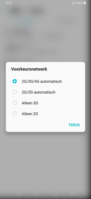 Selecteer uw voorkeursoptie