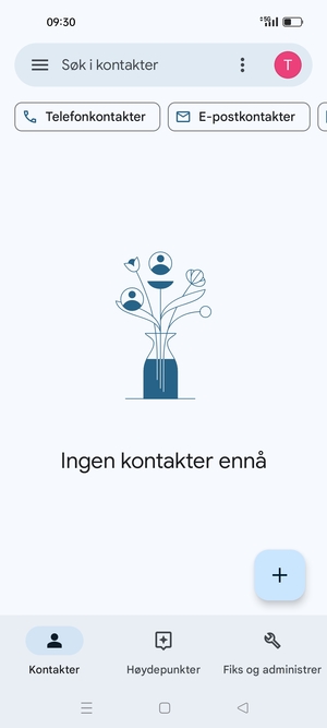 Velg Fiks og administrer