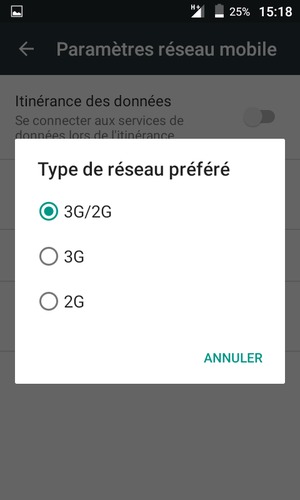 Sélectionnez votre option préférée