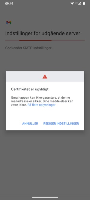 Vælg REDIGER INDSTILLINGER