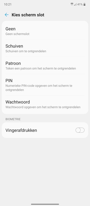 Selecteer Patroon