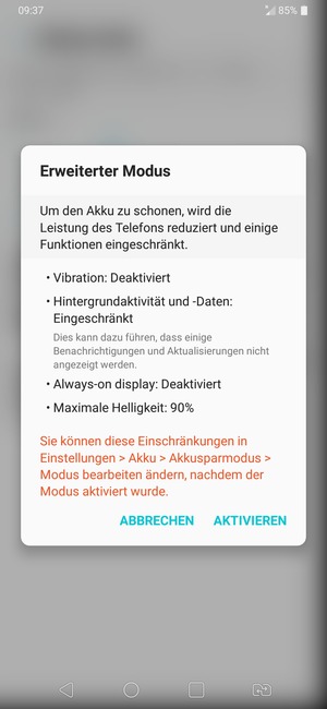 Wählen Sie AKTIVIEREN