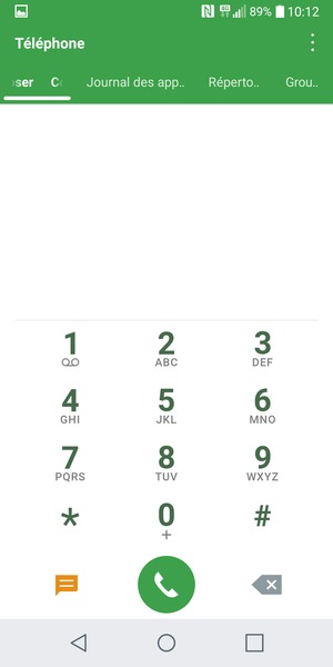 Appuyez longuement sur le numéro 1