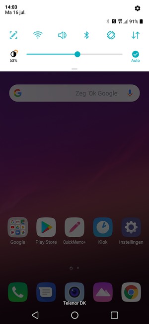 Schuif naar beneden in het bovenste menu opnieuw