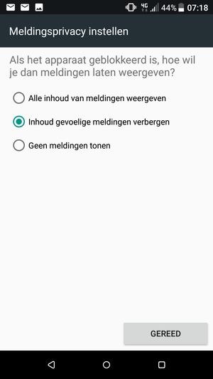 Selecteer uw voorkeursoptie en selecteer GEREED