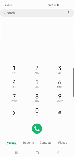 Press and hold the number 1