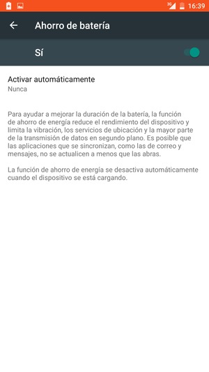 Active Ahorro de batería