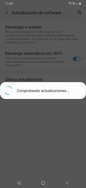 Espere a que la búsqueda termine