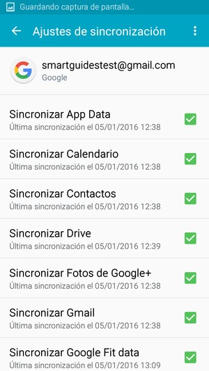 Asegúrese de haber seleccionado Sincronizar Contactos