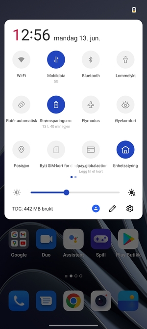 Slå Strømsparingsmodus på