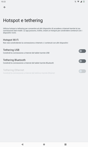 Seleziona Hotspot Wi-Fi
