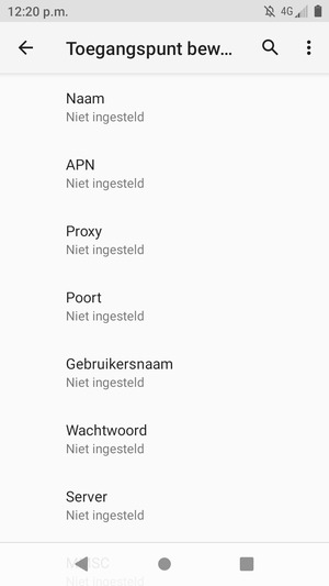 Voer internetgegevens in