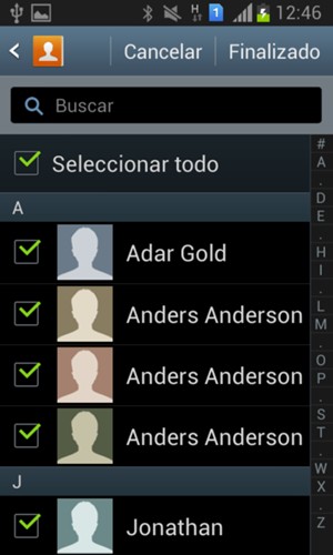 Seleccione Finalizado
