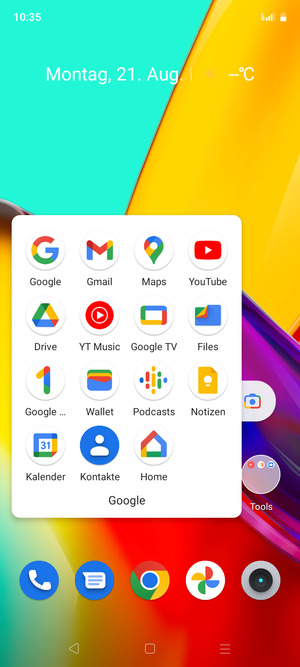 Wählen Sie Gmail