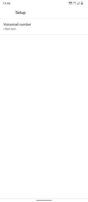Select Voicemail number