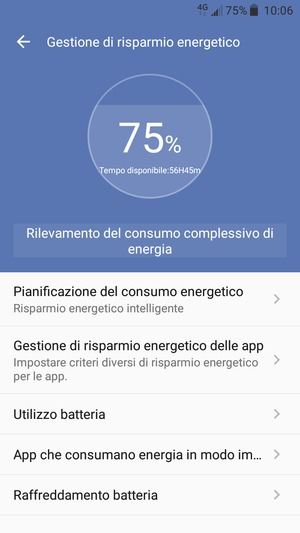 Seleziona Pianificazione del consumo energetico